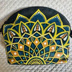 Sukriti Kolkata Hand Painted Leather Handbag